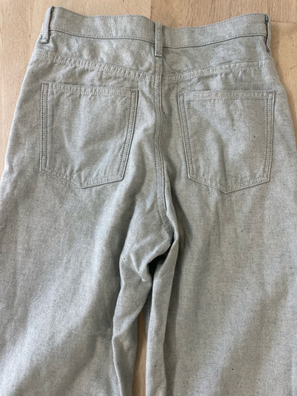 COS Arch Tapered Leg Jean in Blue Speckled Size 24 - Picture 6 of 9